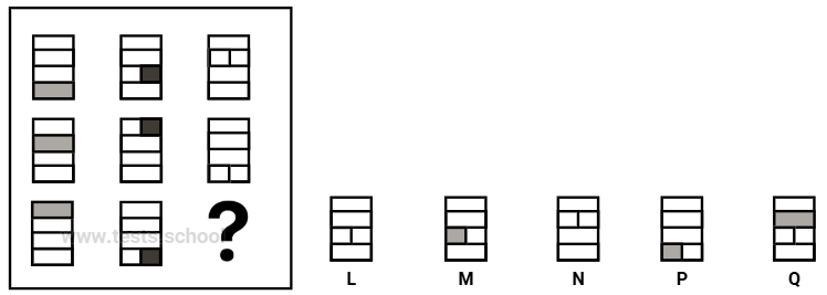 CAT4 Level E: Figure Matrices Sample