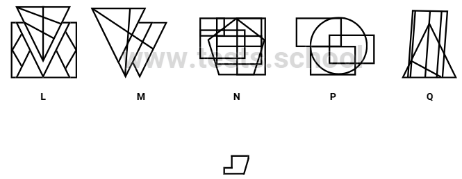 CAT4 Level F: Figure Recognition Sample