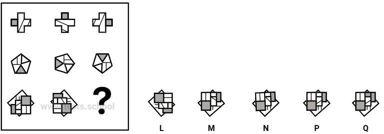 CAT4 Level G: Figure Matrices Sample