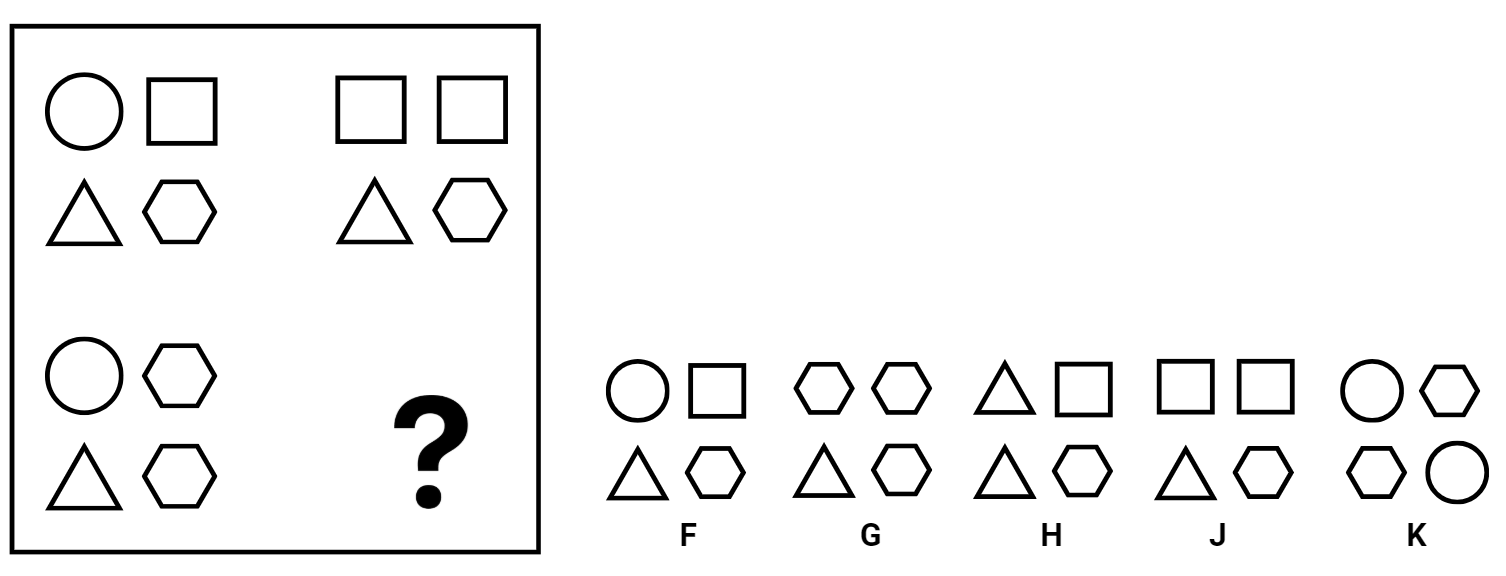 CAT4 Level A: Figure Matrices Sample 2