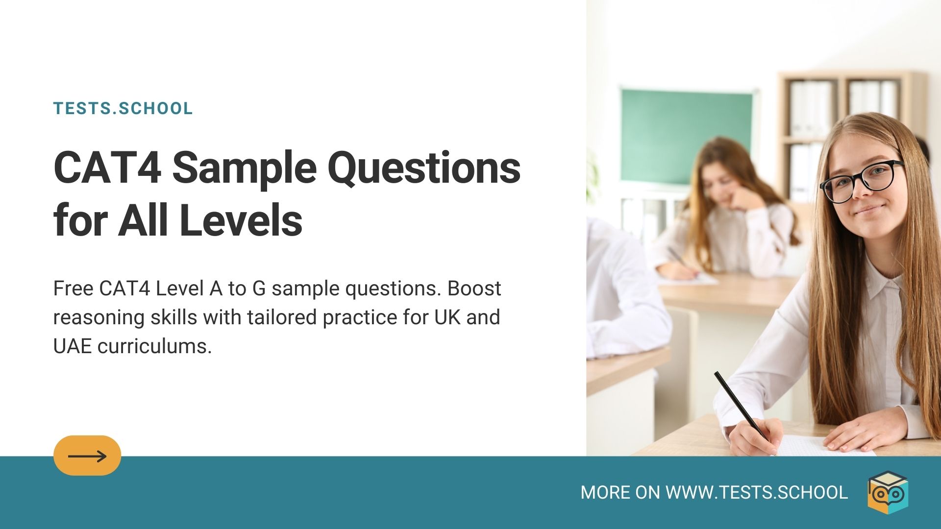 Free CAT4 Level A to G sample questions. Boost reasoning skills with tailored practice for UK and UAE curriculums.